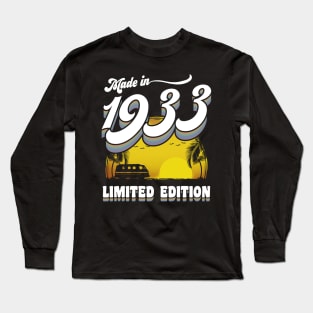 Made in 1933 90th Birthday Gift 90 Years Old 90th Birthday Long Sleeve T-Shirt